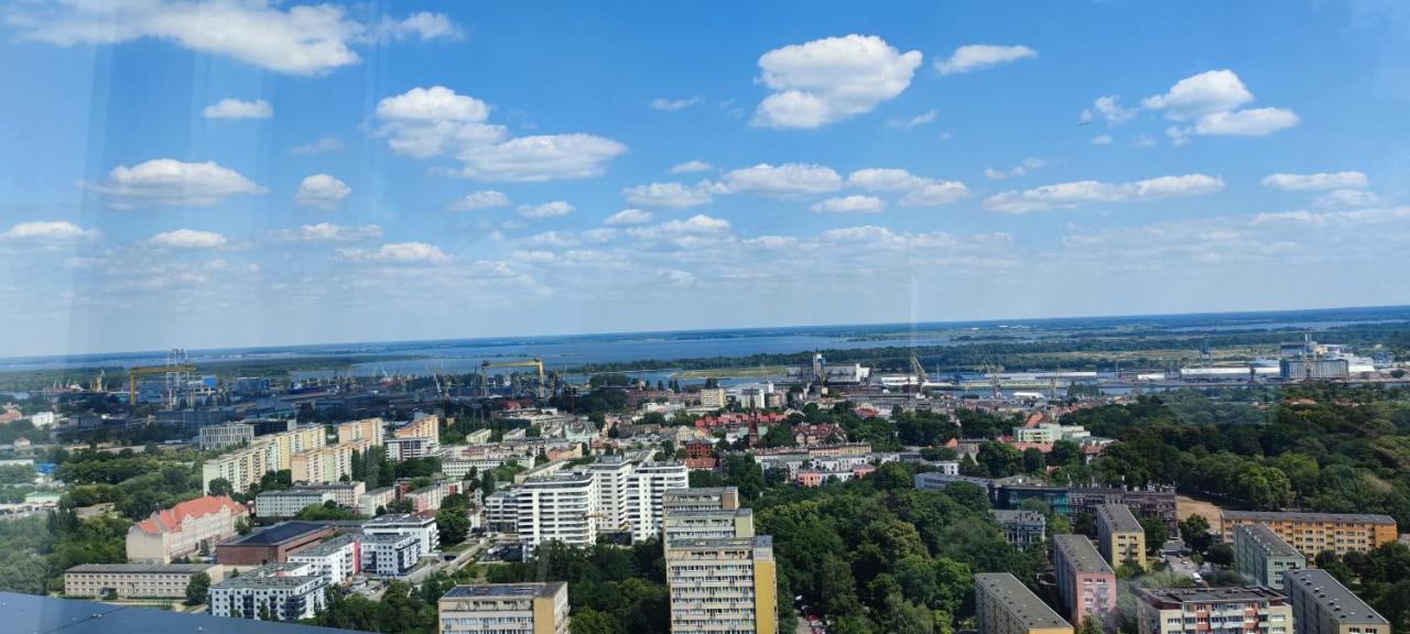 Aleda Tower, 14 Floor, Balkon Leilighet Szczecin Eksteriør bilde